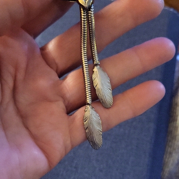 Ermani Bulatti Silver and Blue Vintage Brooch with Feather Details - Picture 5 of 6